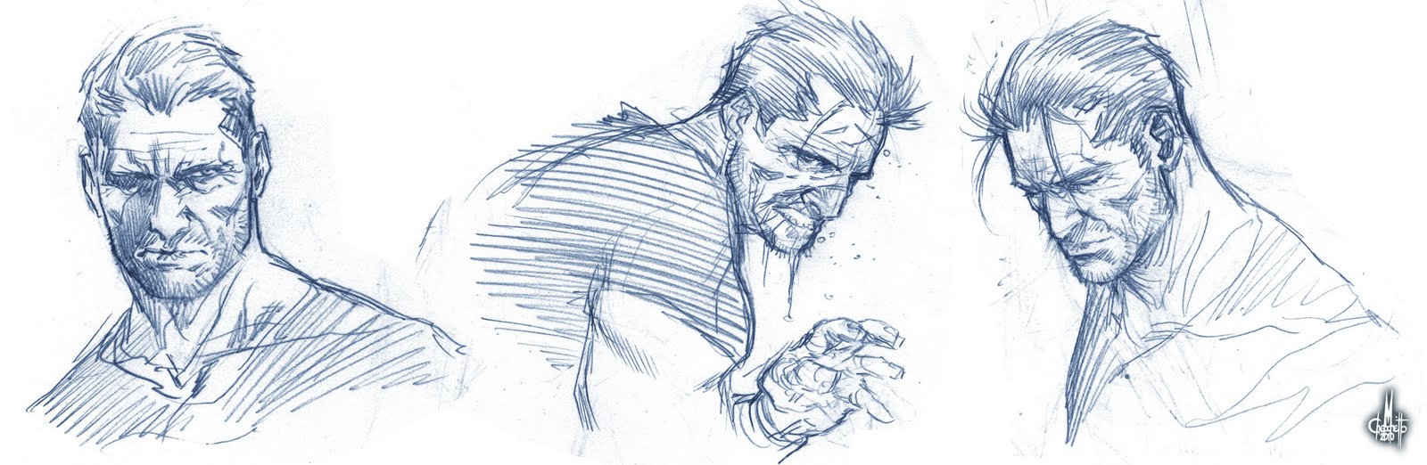 Punisher head sketch